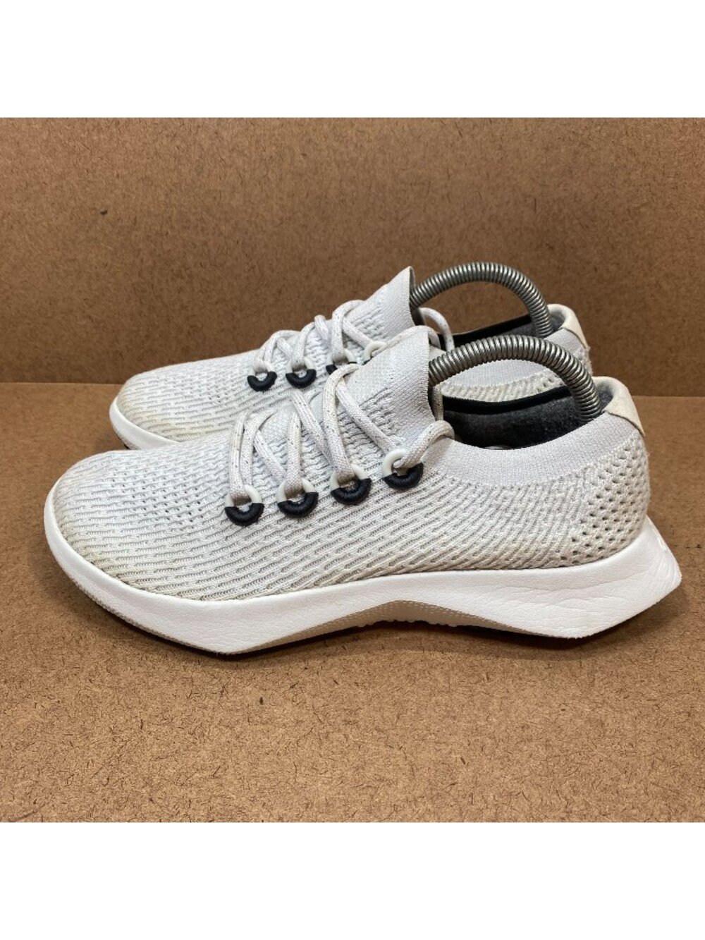 Allbirds Womens Tree Dasher 2 White Gray Running Shoes Size 9.5 Active Sneaker